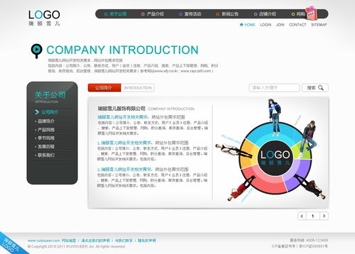 瑞頤雪兒網站及集團前臺與登錄系統設計制作方案